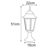 Lampa ogrodowa stojąca K-5006S CZARNY z serii LOZANA