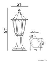 Lampa ogrodowa stojąca K 4011/1/M