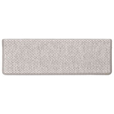 Samoprzylepne nakładki na schody 15 szt., 65x21x4 cm, platynowe