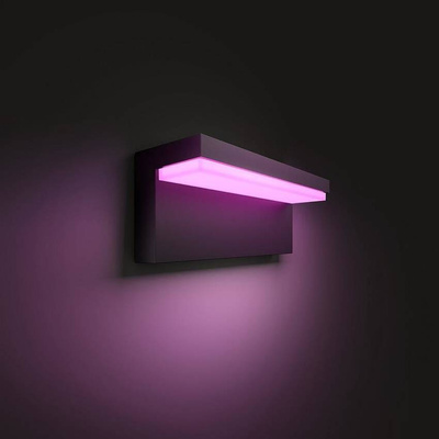 Philips Hue | Kinkiet zewnętrzny LED Nyro czarny, 13,5 W, 1000 lm, 230 V, IP44 1745630P7