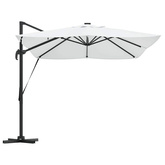 Parasol plażowy Ze LED Lights piaskowy 352 x 251 x 265 cm