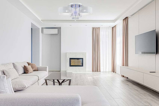 Nowoczesna lampa sufitowa led kryształ ANTILA srebrny