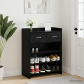 Szafka na buty Czarny dąb 73,5 x 36 x 92 cm Drewno inżynieryjne