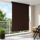 Roleta brązowy 180 x 250 cm Materiał i Aluminium