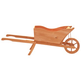 vidaXL Donica w kształcie taczki, 128x45,5x43 cm, lite drewno jodłowe