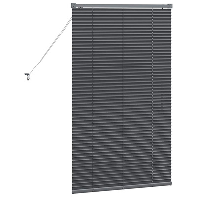 Żaluzje weneckie Ciemnoszary 130 x 75 cm Aluminium