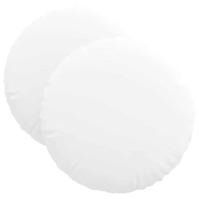 Poduszki na siedziska 2 pcs Biały ?40 x 13 cm tkanina