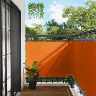 Ekran balkonowy Pomarańczowy 110 x 200 cm Materiał Oxford