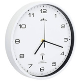 vidaXL Sterowany radiowo zegar z mechanizmem kwarcowym, 31 cm, biały
