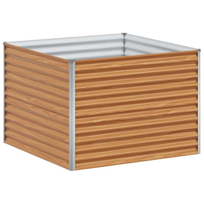 Podniesiona rabata ogrodowa 98 x 100 x 68 cm Stal Galwanizowana