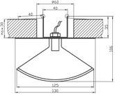 Oprawa stropowa szklana chrom SZ-07 2229603