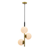 Lampa wisząca matowe złoto 3 Duo 33-01276