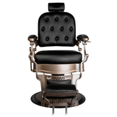 Gabbiano fotel barberski Old Ernesto czarny 125379