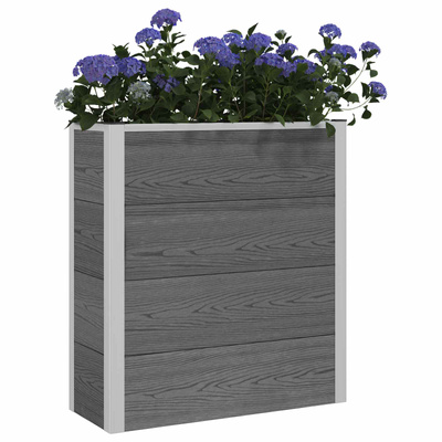 Podniesiona rabata ogrodowa Szary 75 x 30 x 82 cm