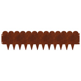 Krawężnik do trawnika 30 szt. 103 x 25 cm Stal Rdzawy