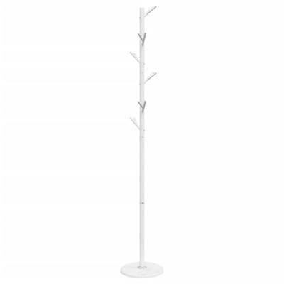 Wieszak na płaszcze, biały, 175 cm, malowane proszkowo żelazo