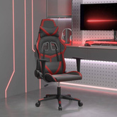 vidaXL Fotel gamingowy, czarno-bordowy, sztuczna skóra wariant 4