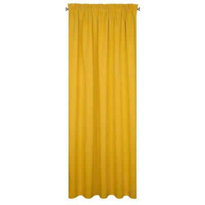 Zasłona Parisa musztardowa 140x270
