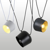 Nowoczesna Lampa Wisząca ?30cm Biała Abruzzo Rittoro Uno