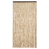 Zasłona przeciwko owadom, beżowa, 100x220 cm, szenil