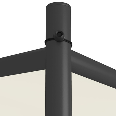 vidaXL Altana, biała, 3x3 m, 180 g/m², tkanina i stal