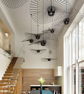 Lampa wisząca styl WERTIGO NORDIC E27 125cm czarna ADANI AD130