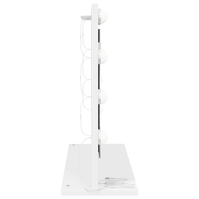 Lustro toaletowe Prostokątny Z lustrem Biały 60 x 45 x 18 cm