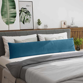 Poduszki na sofę 2 pcs Niebieski 200 x 40 cm Tkanina sztruksowa