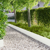 Krawężnik do trawnika 20 szt. 103 x 30 cm Stal Biały