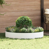 Pierścień doniczki 5 pcs Biały 120 x 120 x 20 cm