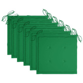 vidaXL Składane krzesła ogrodowe, 6 szt., poduszki, drewno akacjowe