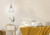 Lampa wisząca bezbarwna szkło LED 5W Modena Ledea 50133069
