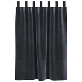 Zasłony zaciemniające 2 pcs Ciemnoszary 140 x 140 cm Aksamit