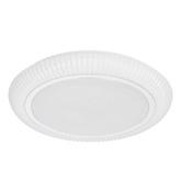 GILLY lampa sufitowa plafon 38cm 24W LED 4000K klosz biały+chromowy 13-34243