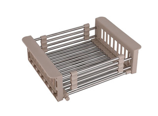 Koszyk stalowy beżowy