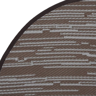 vidaXL Dywan na zewnątrz, brązowy, Ø120 cm, PP