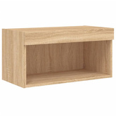 vidaXL Szafka pod TV, z oświetleniem LED, dąb sonoma, 60x30x30 cm