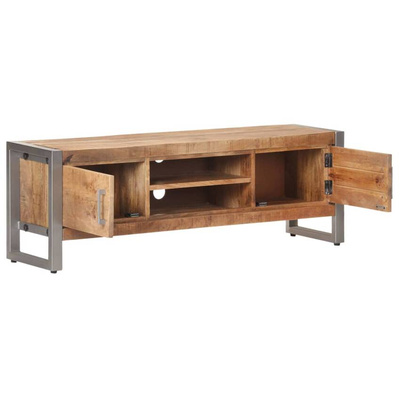 vidaXL Szafka pod TV, 120x30x40 cm, surowe drewno mango wariant 4