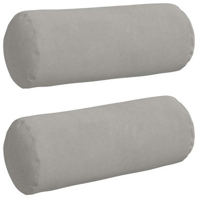 Poduszki Wałkowe 2 pcs Jasnoszary ? 15 x 40 cm
