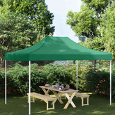 vidaXL Dach do namiotu imprezowego, 4 x 3 m, zielony, 270 g/m²
