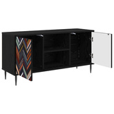 Szafka pod telewizor OMMEN 102 x 33 x 51 cm Czarny dąb