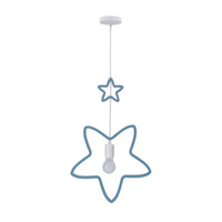 Single Ss Lampa Wisząca 1X20W E27 Iq Kids Niebieski