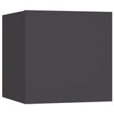 vidaXL Wiszące szafki telewizyjne, 4 szt., szare, 30,5x30x30 cm