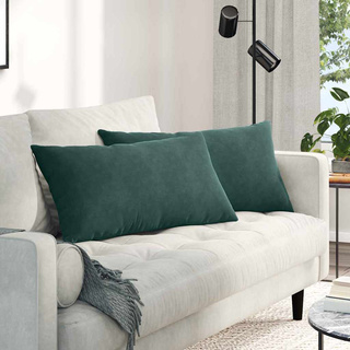 Poduszki na sofę 2 pcs Ciemna zieleń 80 x 40 cm