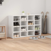Szafka na buty Biały 103 x 30 x 67 cm Materiał drewnopochodny