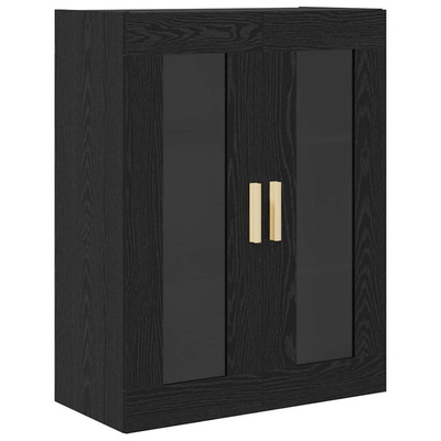 Highboard z szufladą Czarny Dąb 69,5 x 34 x 180 cm