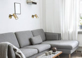 Kinkiet mosiądz ruchomy metalowy spot Colly 91-01702