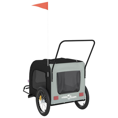 Przyczepka rowerowa dla zwierząt, tkanina Oxford i żelazo