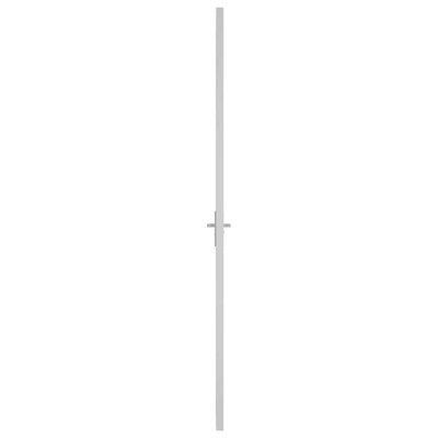 vidaXL Drzwi wewnętrzne, 76x201,5 cm, białe, szkło ESG i aluminium
