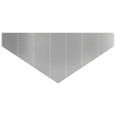 Krawężnik do trawnika 100 x 45 cm Stal srebrny